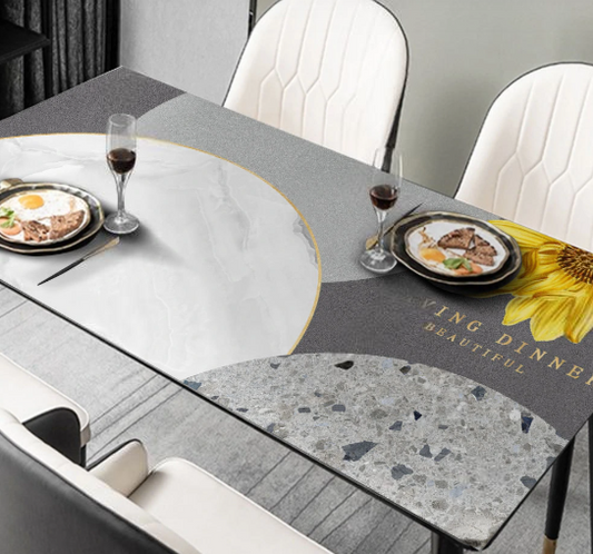 Tischdecke für Esstisch, Tischschutz „Circles“