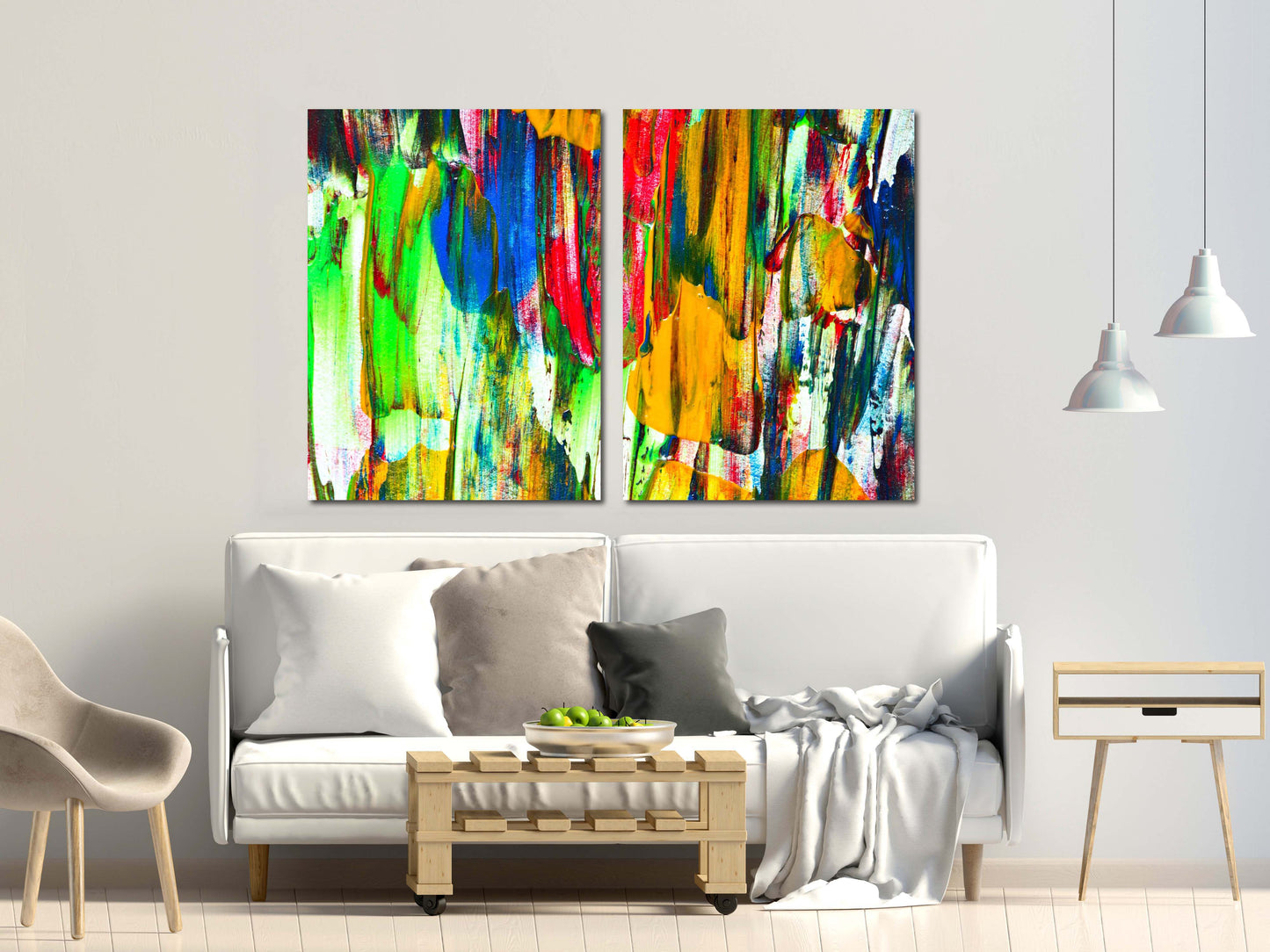 Abstrakte Wandkunst Gemälde auf Leinwand, Wohnwanddekor, abstrakter Druck, mehrteilige Wandkunst abstrakte Leinwand trendige Wandkunst Moderne Wandkunst