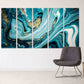 Marmor Wanddekoration, Marmor Leinwand abstrakt, Abstrakte Wandkunst Gemälde auf Leinwand, Mehrteilige Wandkunst Marmor Leinwand Pour Gemälde