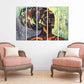 Schwarze Frau Wandkunst Afro Frau Abstrakte afrikanische Wandkunst Afrikanische Leinwand Kunst Malerei Große Wandkunst Trendy Wandkunst Afroamerikanische Kunst