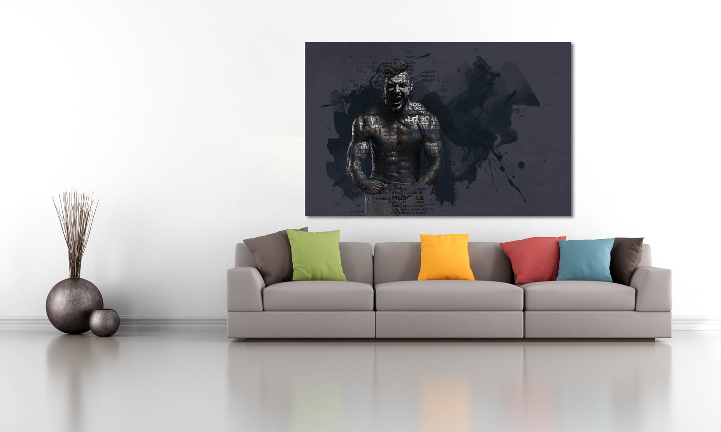 Sportler Mann Wandkunst Mode Wandkunst Sportler Wandkunst Gemälde auf Leinwand Home Wanddekoration Leinwandgemälde Multi Panel Wandkunst