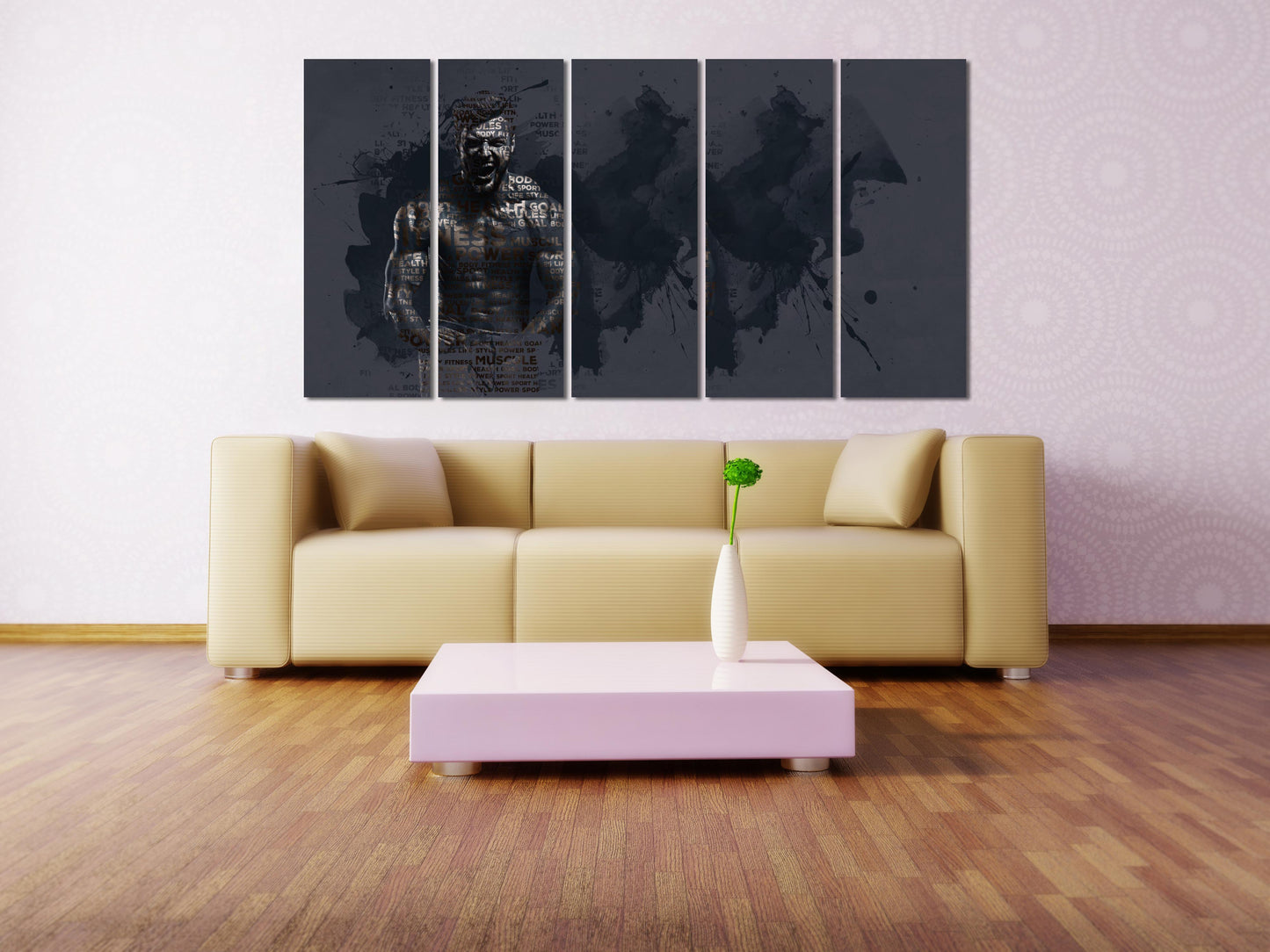 Sportler Mann Wandkunst Mode Wandkunst Sportler Wandkunst Gemälde auf Leinwand Home Wanddekoration Leinwandgemälde Multi Panel Wandkunst