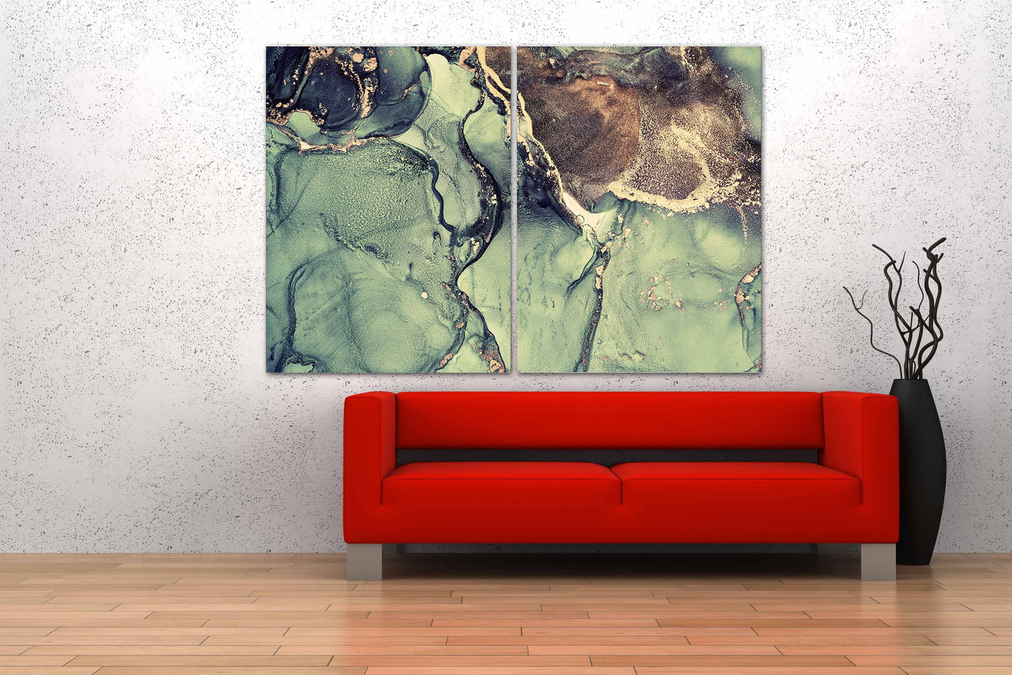 Marmor-Wand-Dekor Marmor Leinwand abstrakte abstrakte Wandkunst Gemälde auf Leinwand Multi-Panel-Wand-Kunst Marmor Leinwand Pour Malerei