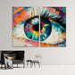 Augendruck gerahmt Optometrie Wandkunst Auge Ölgemälde Druck Optometrie Dekor Moderner Druck auf Leinwand Bunte Wandkunst Optischer Druck