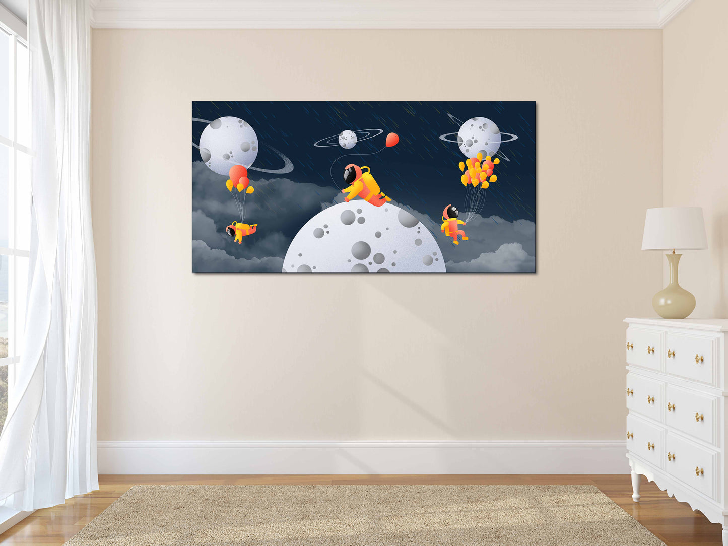 Weltraumposter Weltraum Home Wandbild Planeten Poster Сosmos Leinwandbild Wandkunst Space Marine Wanddekoration Fantasy Art