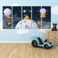 Weltraumposter Weltraum Home Wandbild Planeten Poster Сosmos Leinwandbild Wandkunst Space Marine Wanddekoration Fantasy Art
