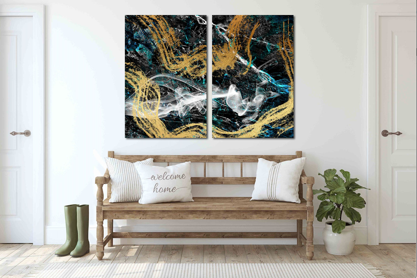 Geometrische Muster Moderne abstrakte Kunst Wandcollage-Set Mehrteilige Leinwand Wandkunst Leinwandgemälde Abstrakte Wandkunst Wohnwanddekor