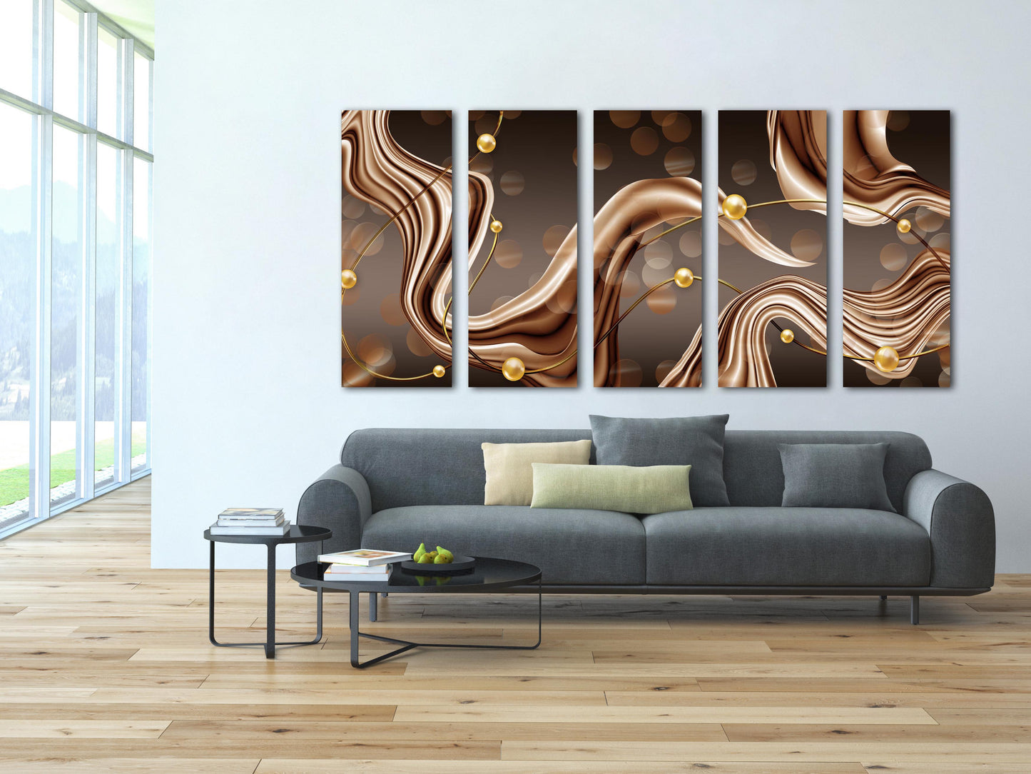 Abstrakte Wandkunst Abstrakte Malerei Wanddekoration für Zuhause Moderne abstrakte Kunst Mehrteilige Leinwand-Wandkunst Leinwandgemälde