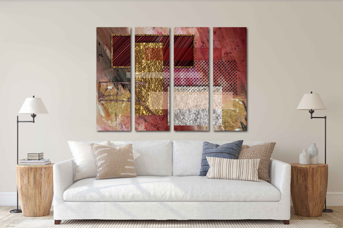 Moderne abstrakte Kunst 3-teilige Rahmenleinwand Mehrteilige Leinwand Wandkunst Leinwandgemälde Abstrakte Wandkunst Wohnwanddekoration