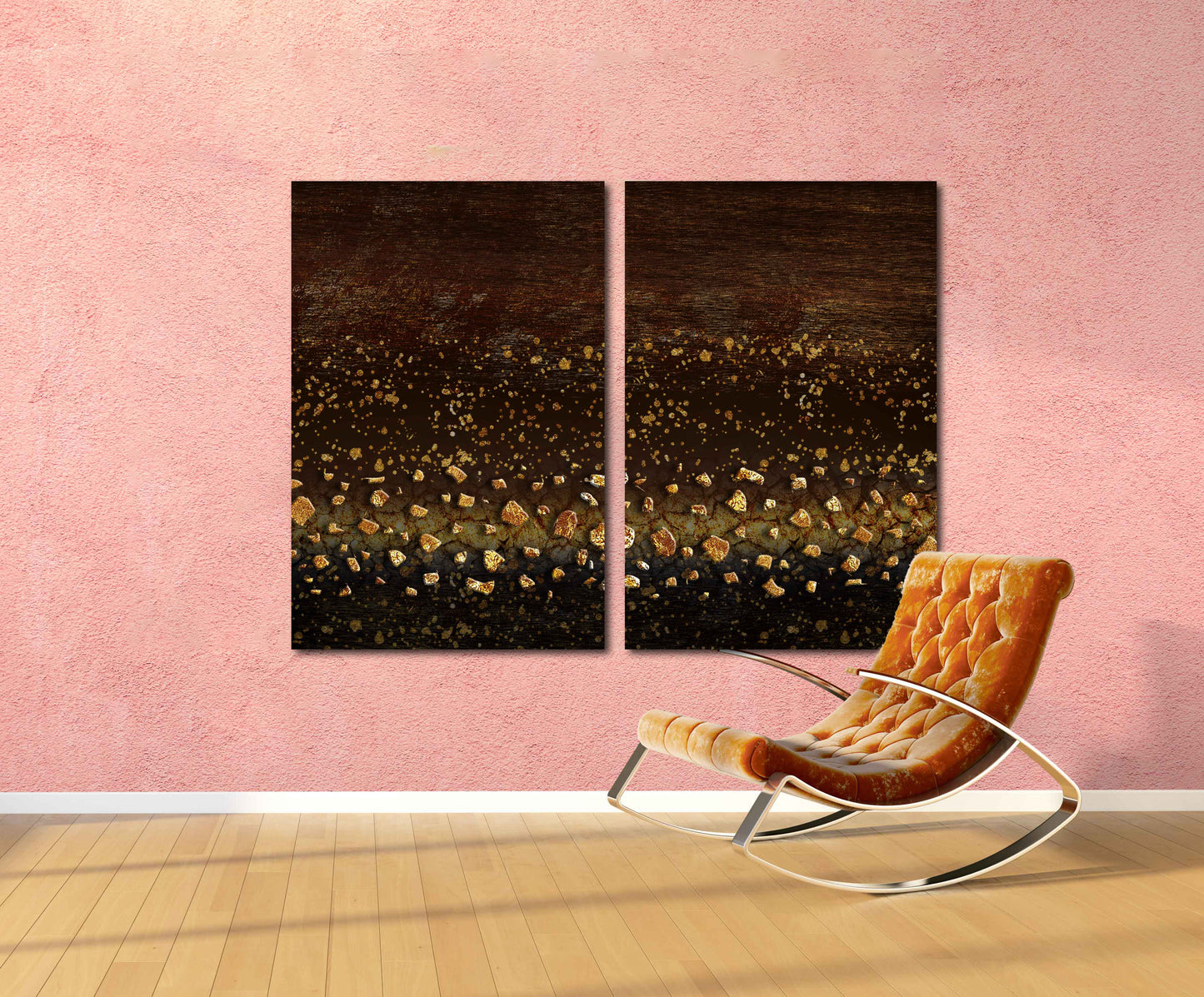 Moderne abstrakte Kunst Abstraktes expressionistisches Gemälde Abstrakte Wandkunst Wohnwanddekoration 3-teiliger Rahmen Leinwand Leinwandgemälde