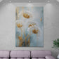 Large dandelion wall art, framed floral canvas print, printed flowers wall art, floater frame wall art, living room canvas print