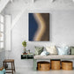 Abstract canvas print, wave artwork, framed wall art, contemporary art print, large modern wall art, housewarming gift, living room wall art