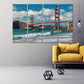 Golden Gate Bridge Druck San Francisco Wandkunst Kalifornien Wandkunst Home Wanddekoration Blaues Meer Wandkunst Meereswellen Kunst