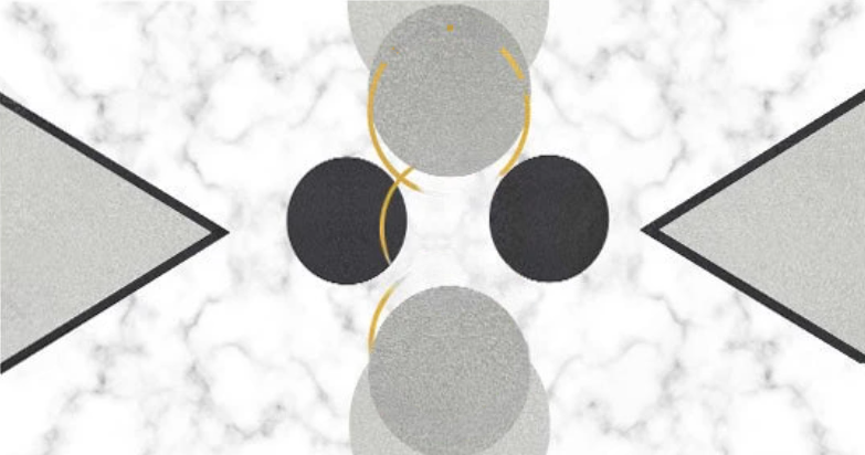 Tischdecke in Lederoptik für die Küche, Tischschutz mit „Art Deco“-Muster