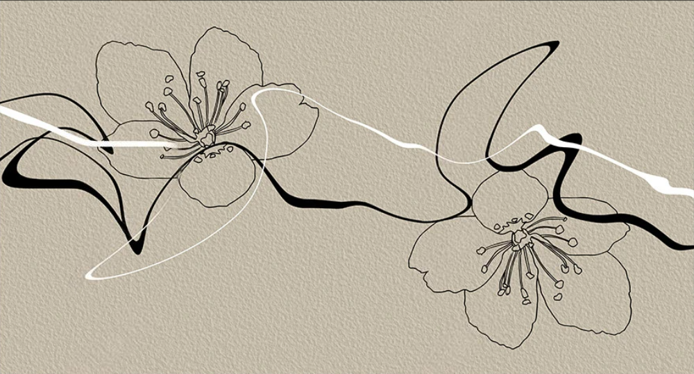 Tischdecke mit Lederprint, Tischschutz, für die Küche "Sakura"