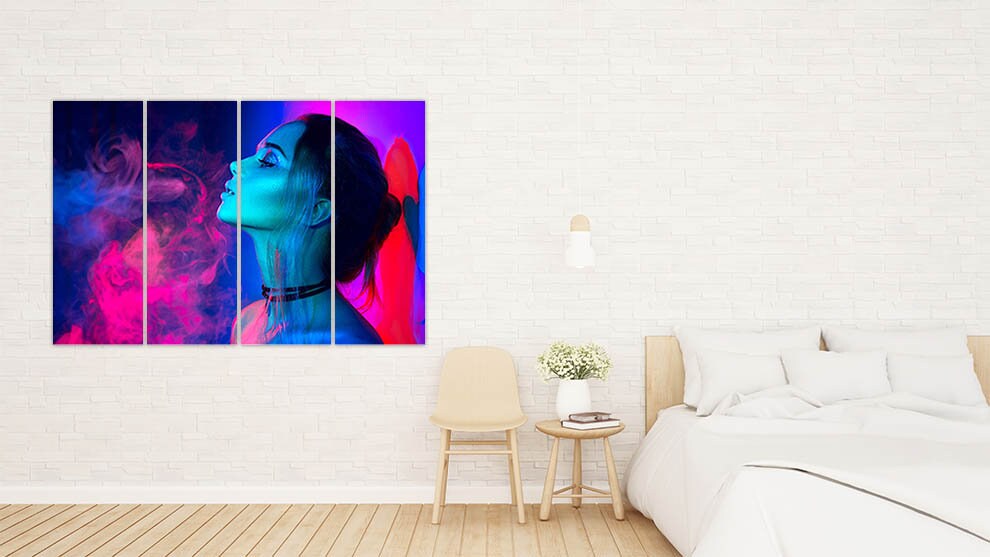 Vogue wall art Paintings women faces wall art paintings on canvas, woman wall art, home wall decor, canvas painting, trendy wall art