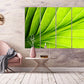 Blätter Wandkunst, Tropische Wandkunst Gemälde auf Leinwand, Wohnwanddekoration, Leinwandgemälde, großes grünes Gemälde, mehrteilige Wandkunst