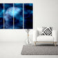 Mond Wandkunst, Сosmos Wandkunst Gemälde auf Leinwand Weltraum Dekor Home Wand Dekor Leinwand Gemälde Schlafzimmer Wand Dekor Multi Panel Wandkunst