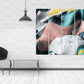 Abstrakte mehrteilige Wandkunst, extra großes Leinwandgemälde, moderner Wanddekordruck