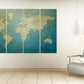 Weltkarte Wandkunst Gemälde auf Leinwand, Wanddekoration für Zuhause, Leinwandgemälde, Einweihungs- und Hochzeitsgeschenk, mehrteilige Wandkunst