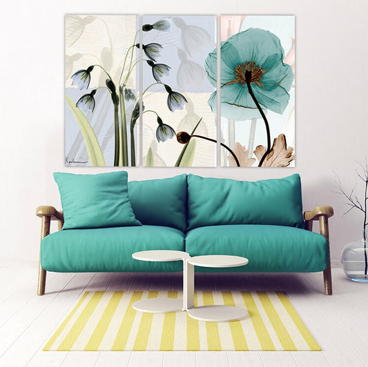 Wall art boho flowers Flowers wall art paintings on canvas home wall decor canvas painting farmhouse wall decor flower wall decor