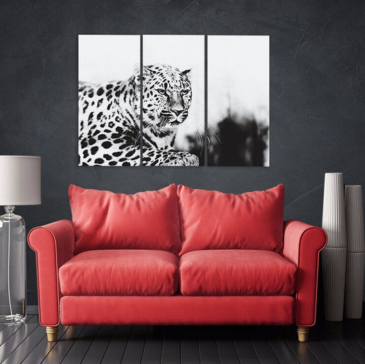 Leopard wall art printable paintings on canvas, home wall decor, canvas painting, living room art, contemporary art