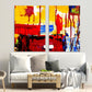 Abstrakte Pinselstriche, Abstrakte Wandkunst Gemälde auf Leinwand, Druck abstrakter Druck, mehrteilige Wandkunst abstrakte Leinwand trendy Moderne Kunst