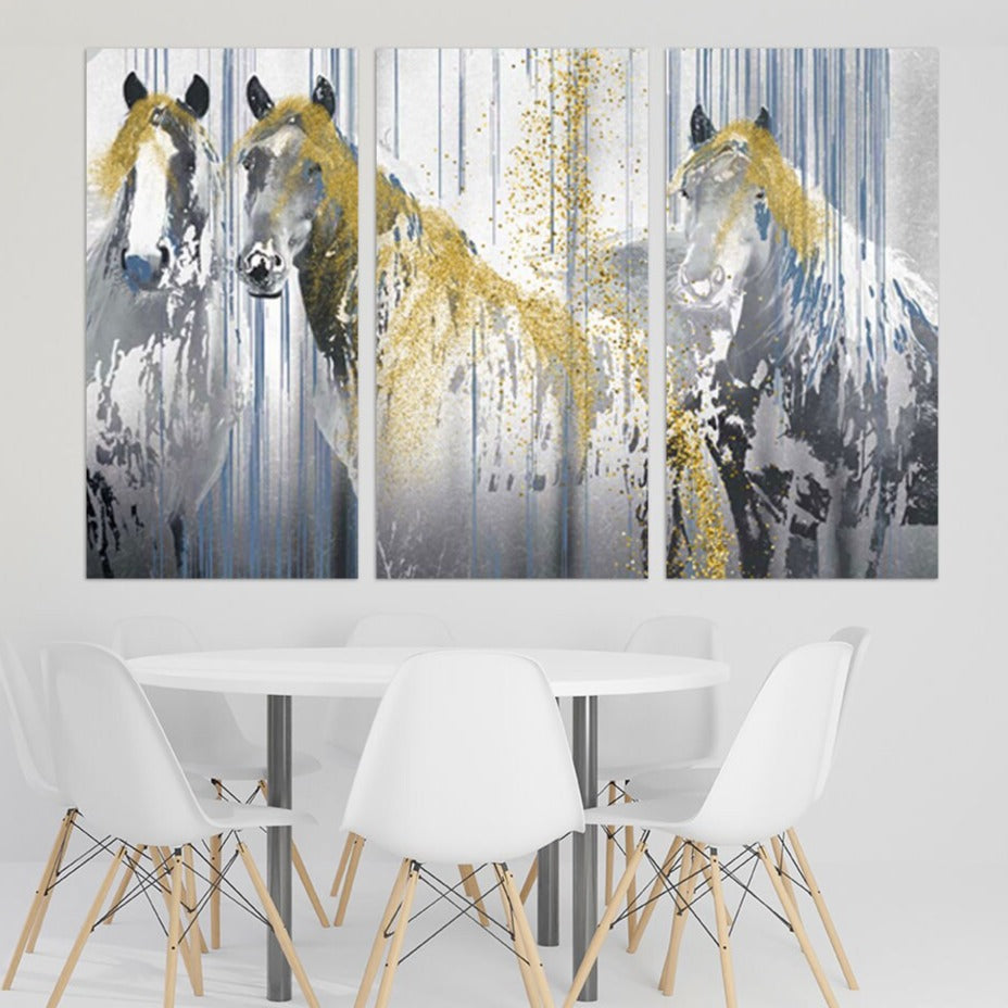 Horse wall art Amazing hand drawn horse paintings on canvas home wall decor canvas painting horse printable art large canvas art