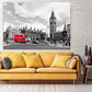 London Wandkunst Gemälde auf Leinwand, Wanddekoration für Zuhause, Big Ben Wandaufkleber, Stadt Multi-Panel Wandkunst, Leinwanddruck, Badezimmer Wanddekoration