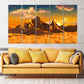 Mountains wall art Landscape painting on canvas Nature prints home bedroom wall decor extra large multi panel canvas painting