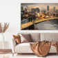 New york city extra large multi panel wall art American bridge home wall decor framed art print large canvas oil painting