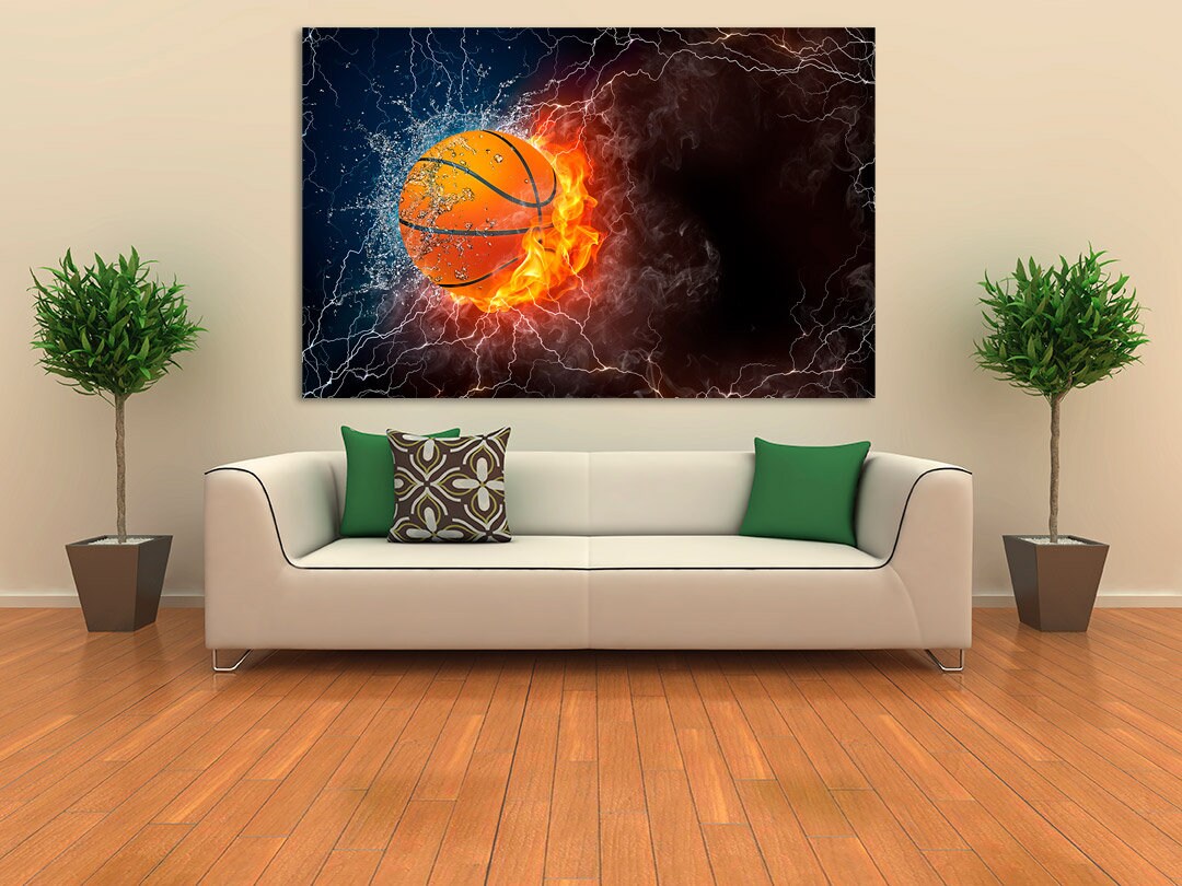 Soccer ball art Football wall art American Football Sports wall art Large abstract art Large canvas art Soccer wall art football player gift