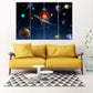 Space home wall canvas painting Planets posters Сosmos multi panel wall art paintings on canvas outer bedroom wall decor fantasy art