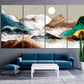 Mountain wall decal Blue ridge mountains line art wall print Modern abstract wall art Abstract canvas painting