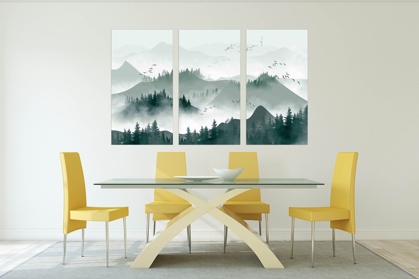 Smoky mountains wall art Canvas painting Wall decor framed wall art mountains Outdoors mountains wall art