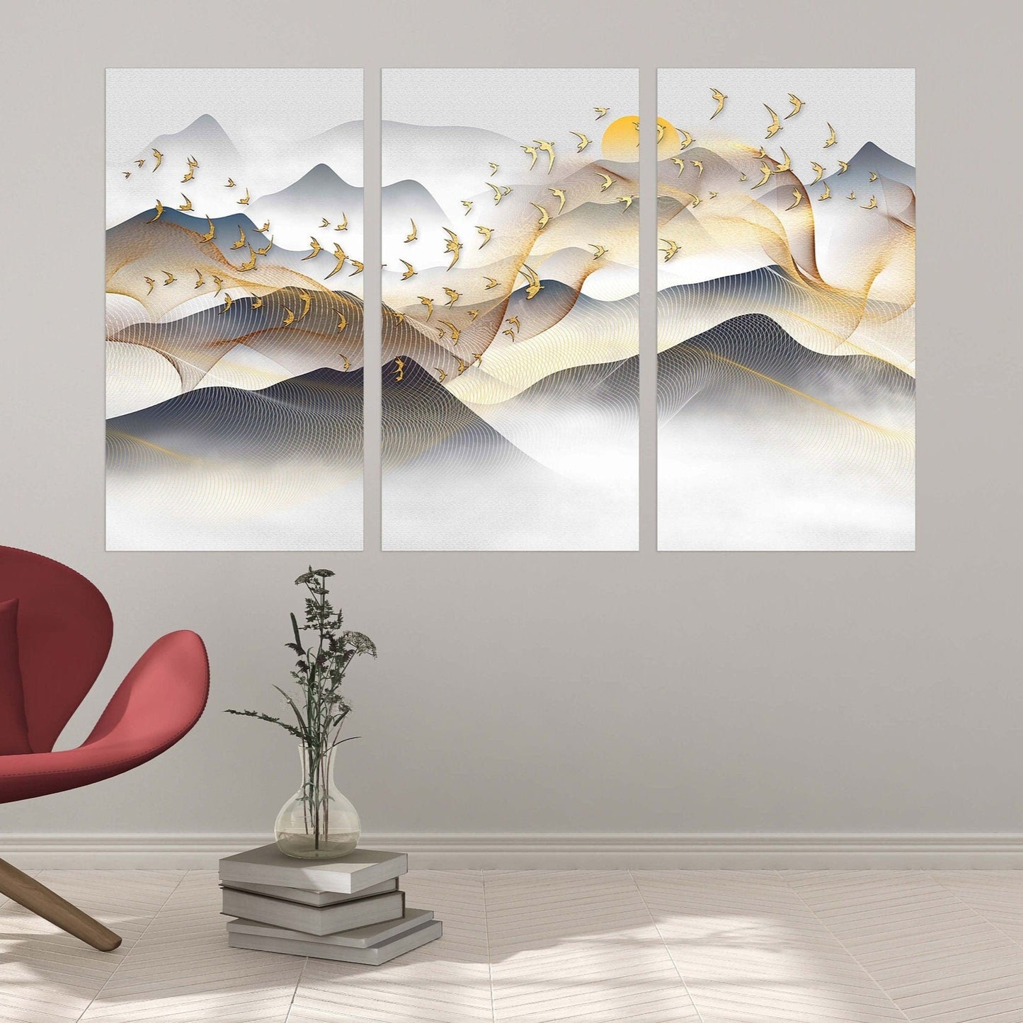 Rocks and mountains Framed wall art mountains Canvas painting Mountain wall Prints Modern Abstract Canvas Home wall decor