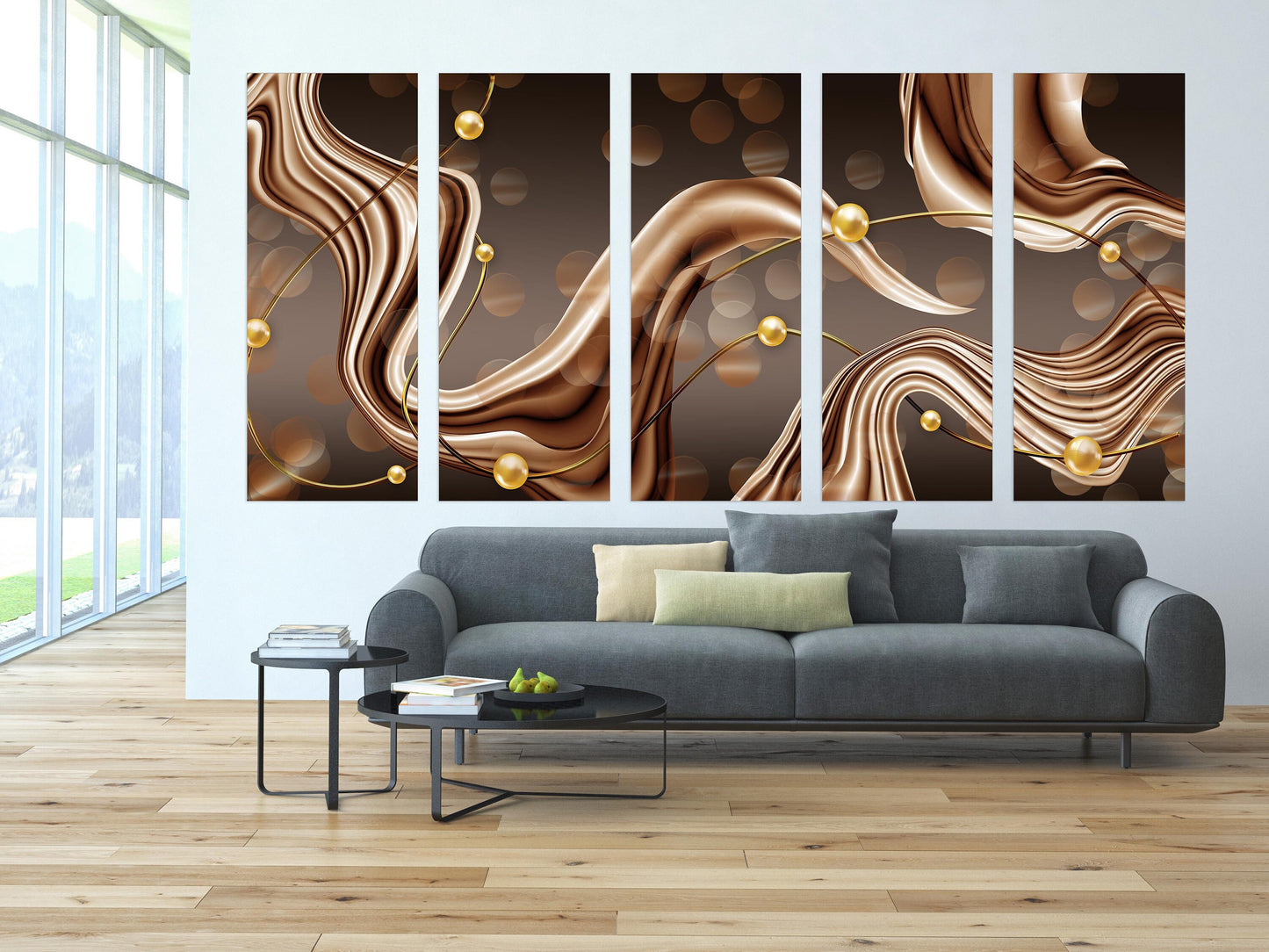 Abstract wall art Abstract painting Home wall decor Modern abstract art Multi panel canvas wall art Canvas painting