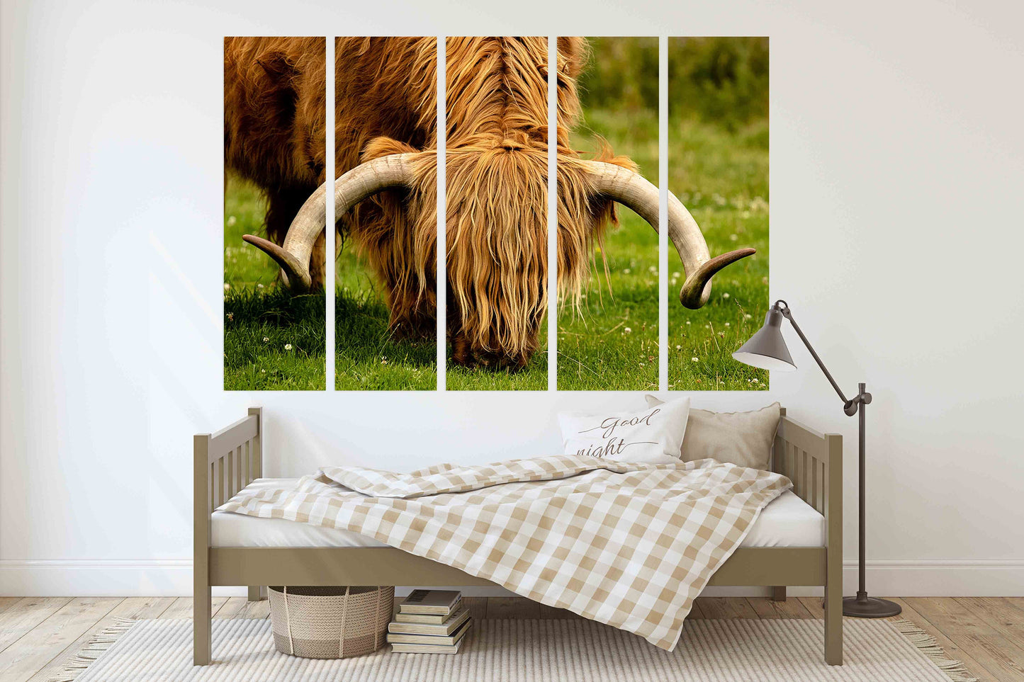 Bull Print Home Wall Decor Bedroom Animal Painting Wild Animal For Bedroom Living Room Kitchen Wall Art