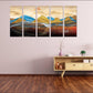 Framed wall art mountains Canvas painting Home wall decor Rocks and mountains 3 piece frame canvas Golden sun Mountains posters