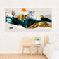 Framed wall art mountains Canvas painting Home wall decor Rocks and mountains 3 piece frame canvas Golden sun Mountains posters