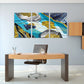 Canvas wall art Modern abstract canvas painting Bright wall art Multi panel canvas print room wall decor Extra large wall art