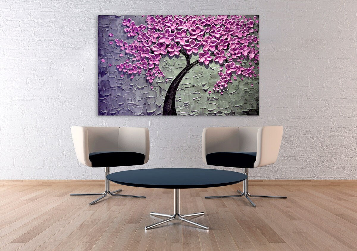 Sakura bonsai tree Sakura blossoms Floral wall art japanese wall art canvas japanese prints wall art asian wall art huge wall art