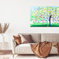 4 seasons tree wall art Four season tree Large canvas art canvas painting Multi panel wall art Extra large wall art