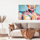 Naked woman painting print, woman oil painting, sexy woman wall art, beautiful woman art, canvas bathroom wall decor