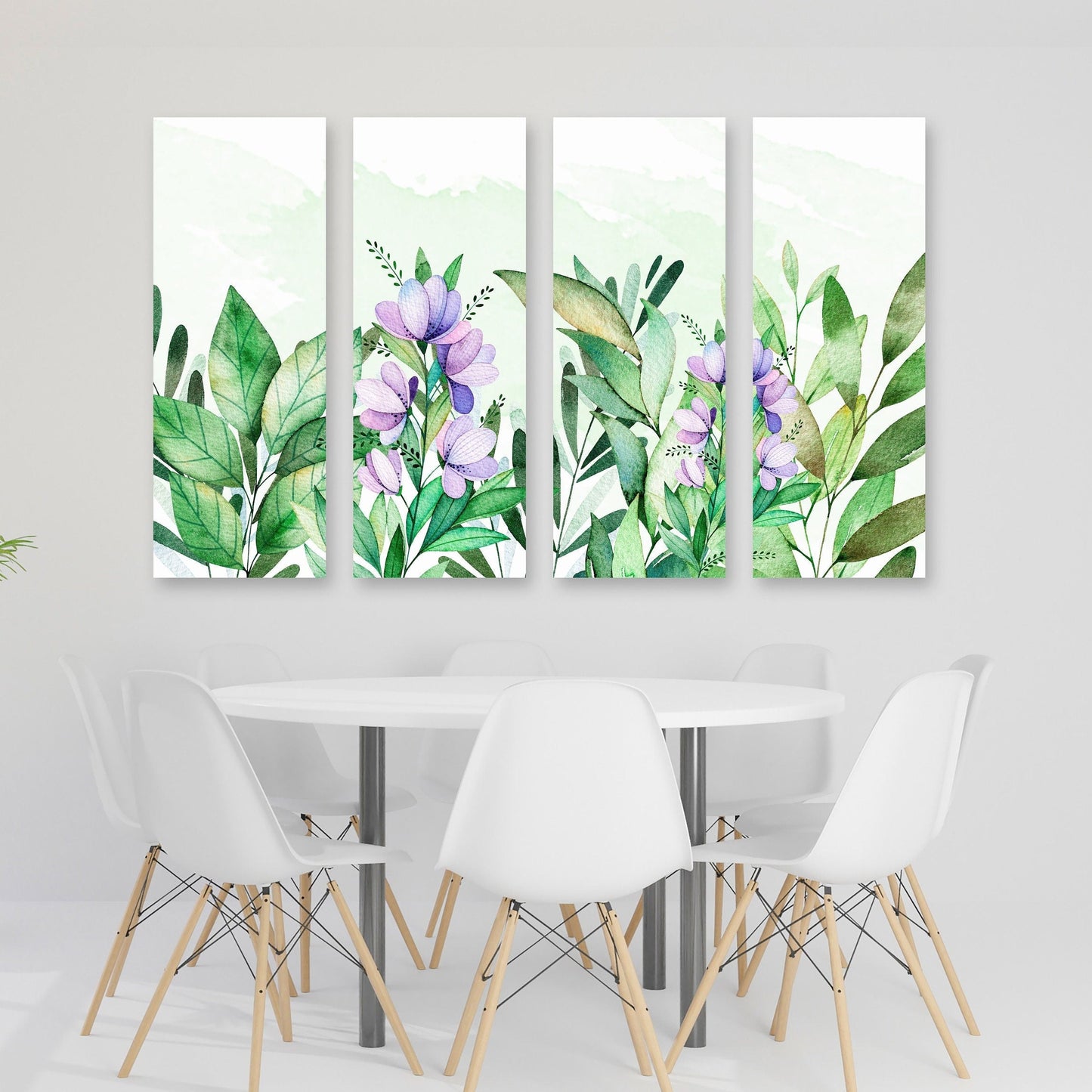 Herb wall art, floral paintings, flowers canvas wall art, wall hanging decor, wall art for bedroom