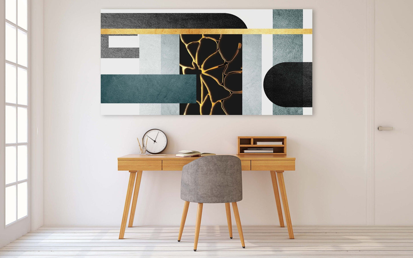 Geometric abstract wall art, abstract print framed canvas painting, abstract canvas art, printable wall art abstract geometric