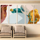 Quirky art print Abstract wall art, neutral gallery wall, trendy canvas painting, modern wall art, multi panel wall art