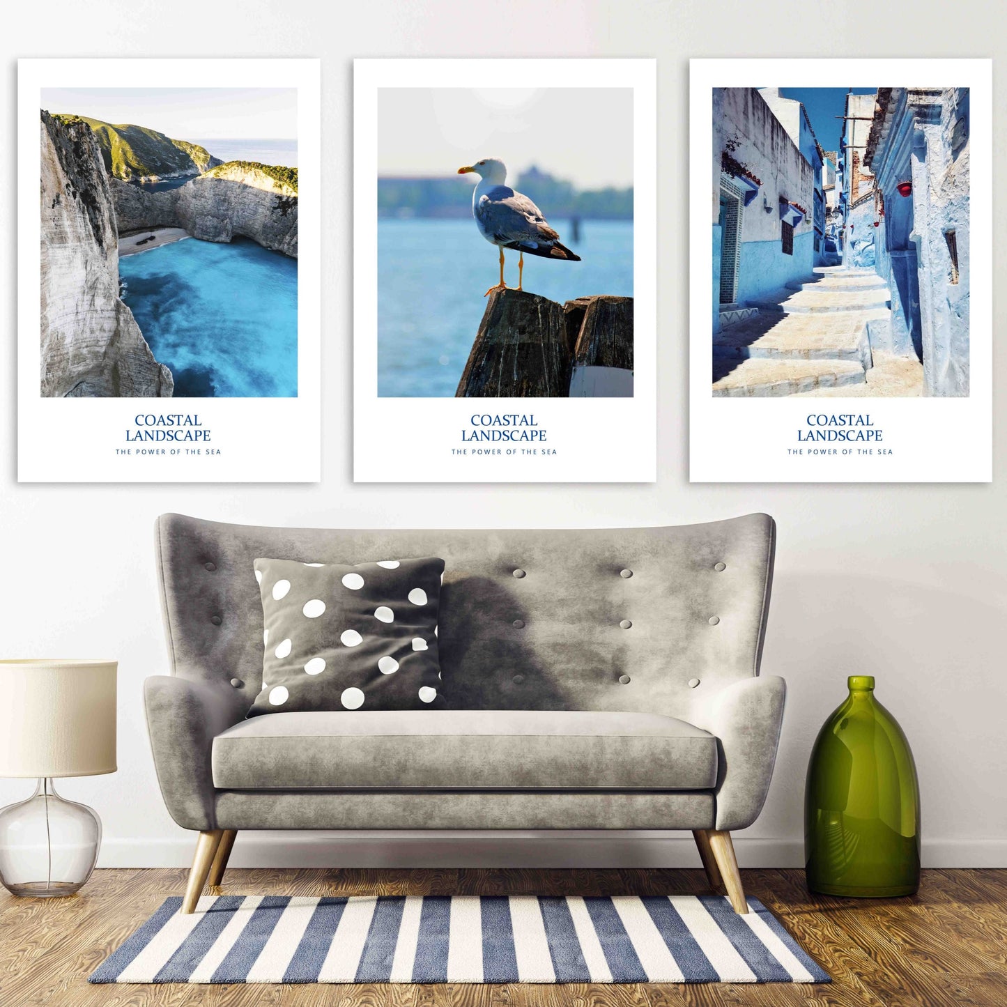 Set of 3 prints coastal decor, modern wall art paintings on canvas home wall decor printable wall art set of 3 seascape, seascape canvas art