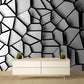 Abstract wallpaper Peel and stick wallpaper Photo wallpaper Textured wallpaper black wallpapers geometric wallpaper 3d wall mural