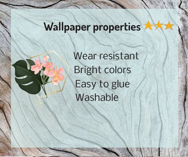 Flowers wallpaper, wildflowers wallpaper, floral peel and stick, vinyl, canvas wallpaper, flower wall mural, adhesive wallpaper botanical